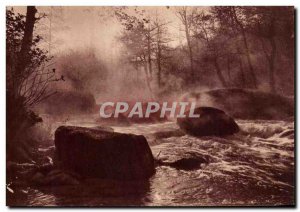 Old Postcard landscapes and peasant home