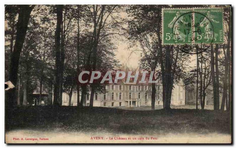 Aveny - Le Chateau and Corner Park - Old Postcard