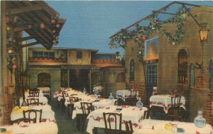 Postcard Illinois Chicago Italian Village Restaurant Teich linen 23-1193