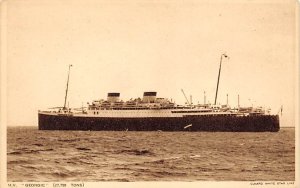 MV Georgic White Star Line Unused 