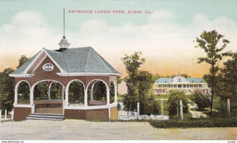 ELGIN , Illinois , 00-10s ; Entrance , Lord's Park