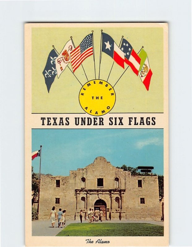 Postcard The Alamo, San Antonio, Texas