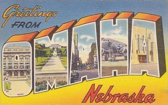 Nebraska Omaha Greetings From Omaha Nebraska