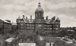 Vintage Postcard 1910's View of John Hopkins Hospital Baltimore Maryland MD