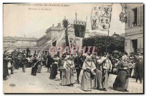 Old Postcard Compiegne Festivals of Jeanne d & # 39Arc Ladies Hall