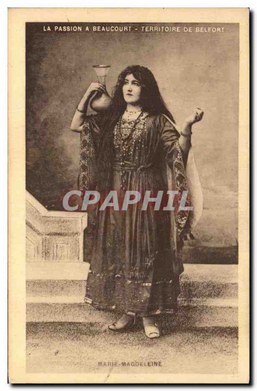 Old Postcard Passion A Beaucourt Territoire De Belfort Mary Magdalene