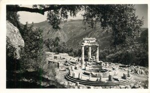 Postcard Greece Delphi Tholos of Athena Pronaia