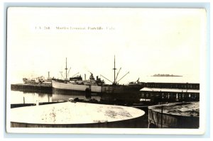 Early Muelles Terminal Pastelillo Cuba Real Photo RPPC Postcard (K3)