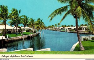 Florida Pompano Beach Colorful Lighthouse Point Homes 1972