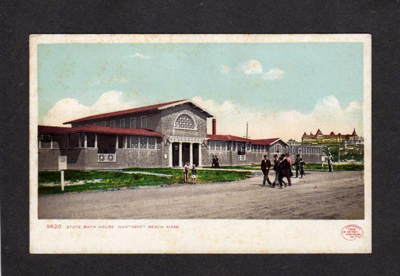 MA State Bath House Nantasket Beach Mass Massachusetts UDB Postcard Vintage