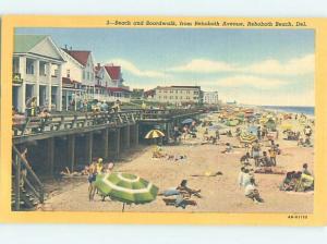 Linen BEACH SCENE Rehoboth Beach Delaware DE G6228