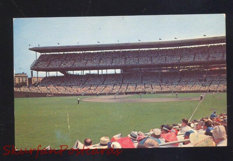 CHICAGO CUBS WRIGLEY FIELD GASEBALL STADIUM VINTAGE POSTCARD DECATUR ILLINOIS