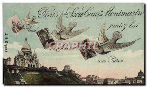 Old Postcard Paris Montmartre Sacre Coeur Colombe