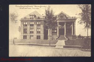 WATERLOO IOWA PRESBYTERIAN HOSPITAL BUILDING ANTIQUE VINTAGE POSTCARD B&W