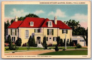 Vtg Montgomery Alabama AL Commanding Officers Quarters Maxwell Field Postcard