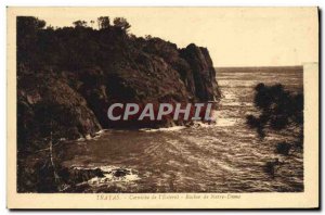 Old Postcard Trayas Corniche From I & # 39Esterel Rock Of Notre Dame