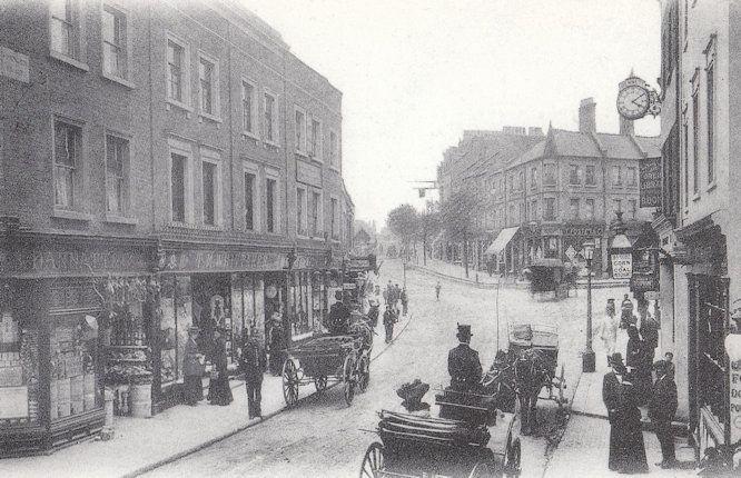 Shop Selling Dog Cakes ! Foreign Library Blackheath London in 1900 Postcard