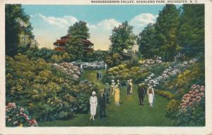 Crowd at Rhododendron Valley - Highland Park, Rochester, New York - WB