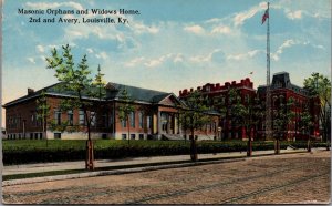 USA Masonic Orphans and Widows Home Louisville Kentucky Vintage Postcard C034