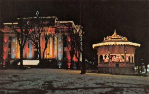 PRESCOTT, AZ Arizona  YAVAPAI COUNTY COURT HOUSE & Christmas Carousel  Postcard