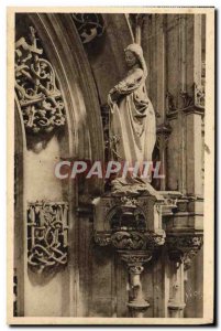 Old Postcard Bourg Brou Church Statue of the tomb of Marguerite d & # 39Autriche