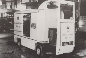 Midland Counties Electric Milk Float 1954 Motor Show Postcard