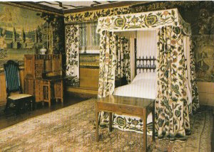 Cornwall Postcard - Cotehele House - Near Callington - The White Room Ref TZ5723