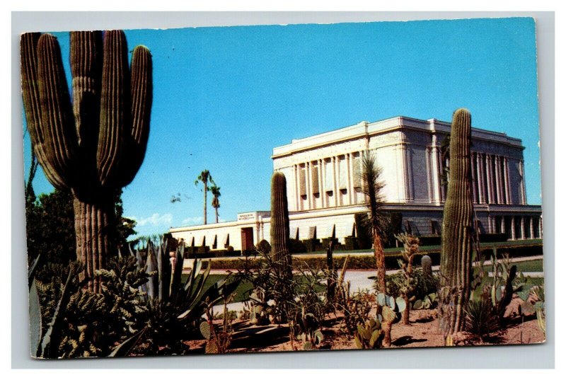 Vintage 1960's Postcard Latter Day Saints Mormon Temple S Lesueur Mesa Arizona