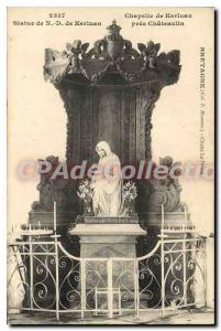 Postcard Old Kingdom Statue of N D Kerluan Chapel Kerluan near Chateaulin