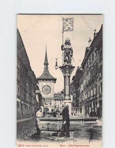 Postcard Zähringerbrunnen, Bern, Switzerland