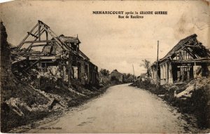 CPA MEHARICOURT apres la Grande Guerre - Rue de Rosieres (1292516)