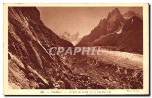 Old Postcard Chamonix Mer de Glace and the Bad No