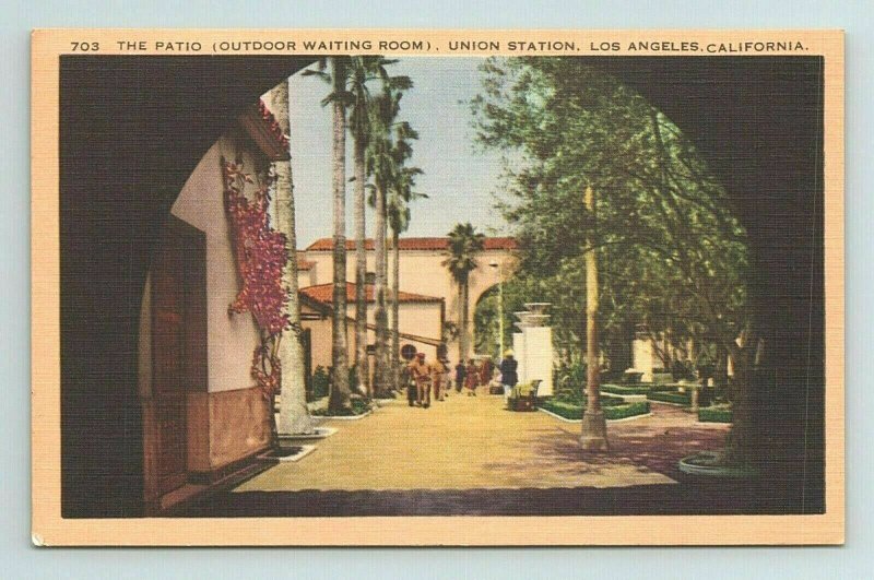 Union Station Los Angeles Outdoor Waiting Room Patio California