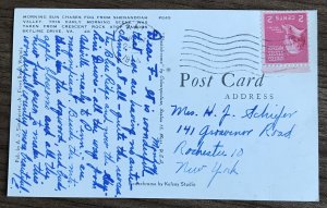 Postcard Used “Shenandoah Valley” Crescent Rock VA PM/1954 L31