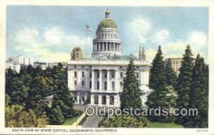 Sacramento, CA, CA State Capital USA 1937 light wear postal used 1937