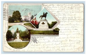 1905 Multiview of Home and Monuments, Washington WA PMC Posted Postcard