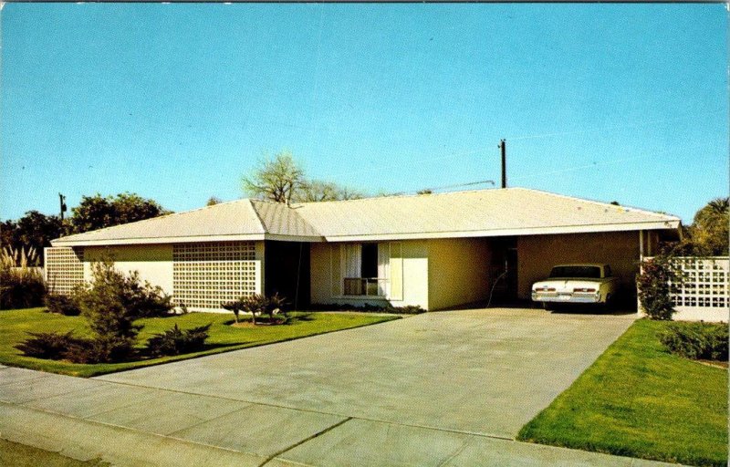 Arizona?? Residential Home Advertising AMERICAN BUILDERS, INC ca1950's Postcard