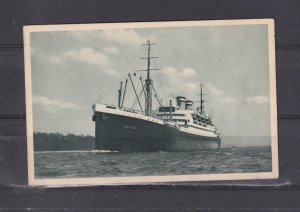 GERMAN SHIP  NEW YORK , HAMBURG AMERICA LINE, c1930 ppc., unused.
