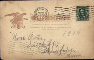 New York City Elevbated Railroad RR 126th St. c1905 Postcard