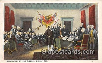 Declaration of Independence US Capitol Patriotic Unused 