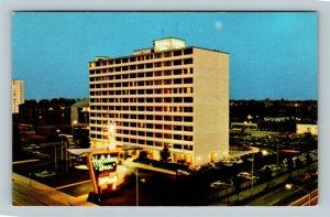 Columbus OH, Downtown Holiday Inn Motel, Advertisement, Chrome Ohio Postcard