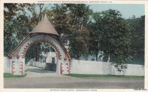 Postcard Morris Road Gate Normandy Farm Gwynedd Valley PA