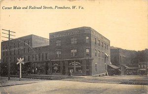 Corner Main and Railroad Streets - Pennsboro, West Virginia WV  