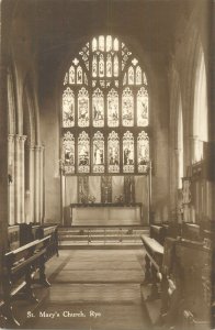 Postcard England Rye St Mary's Church