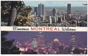 Welcome Card, Montreal's Business Section, MONTREAL, Quebec, Canada, 40-60´s