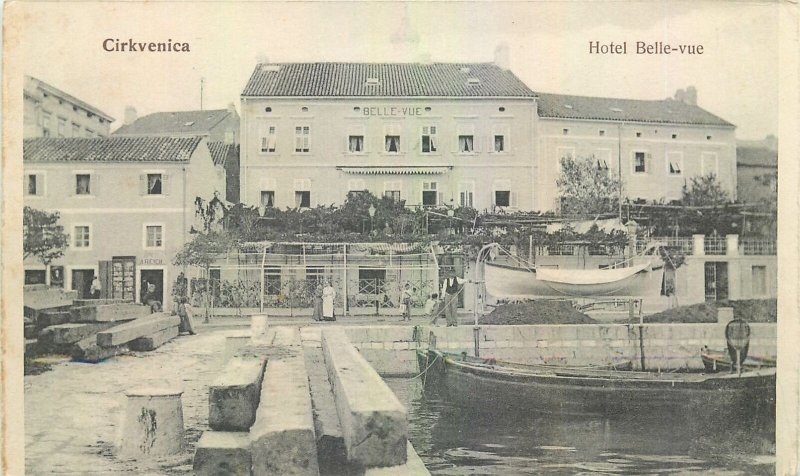 Postcard Croatia Cirkvenica Hotel Belle vue