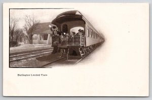 Burlington Limited Train On The Burlington Route c1905 Postcard B48