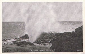 Postcard Blow Hole Island Oahu Hawaii