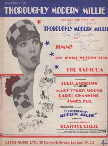 Thoroughly Modern Millie Julie Andrews Rare Sheet Music