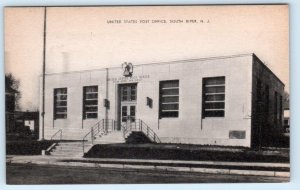 SOUTH RIVER, New Jersey NJ ~ POST OFFICE c1940s Middlesex County Postcard